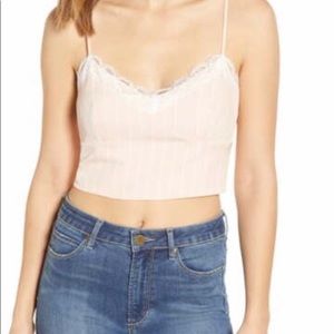 Wayf Lace Trim Bustier - small - NEW